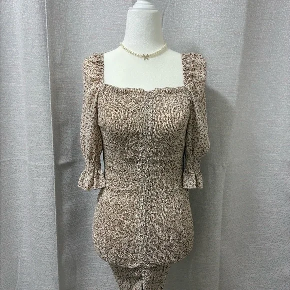 Blush Womens Cottagecore Smocked Floral Mini Dress Size Small Coquette Fairycore - Picture 2 of 15